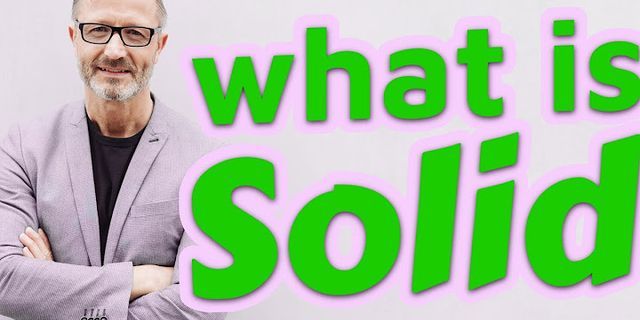 solid là gì - Nghĩa của từ solid