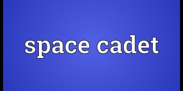 spacecadet là gì - Nghĩa của từ spacecadet