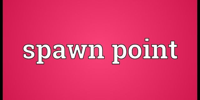 spawn point là gì - Nghĩa của từ spawn point