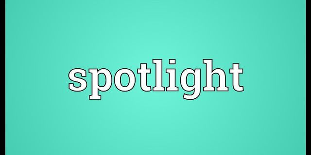 spotlights là gì - Nghĩa của từ spotlights