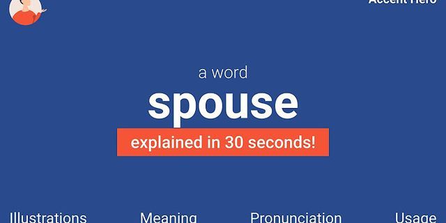 spouses là gì - Nghĩa của từ spouses