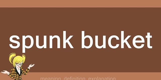 spunk bucket là gì - Nghĩa của từ spunk bucket