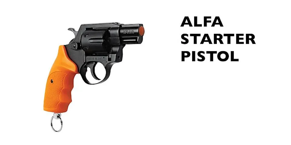 starter pistol là gì - Nghĩa của từ starter pistol