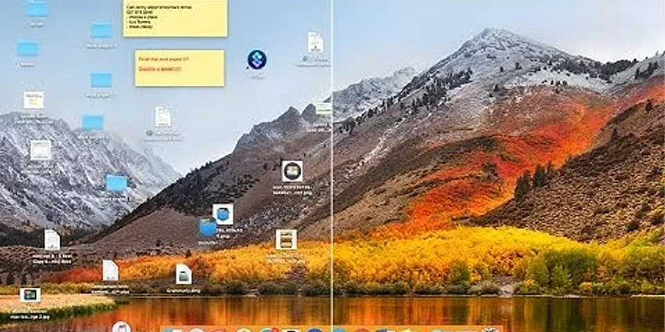Storing files on Desktop Mac