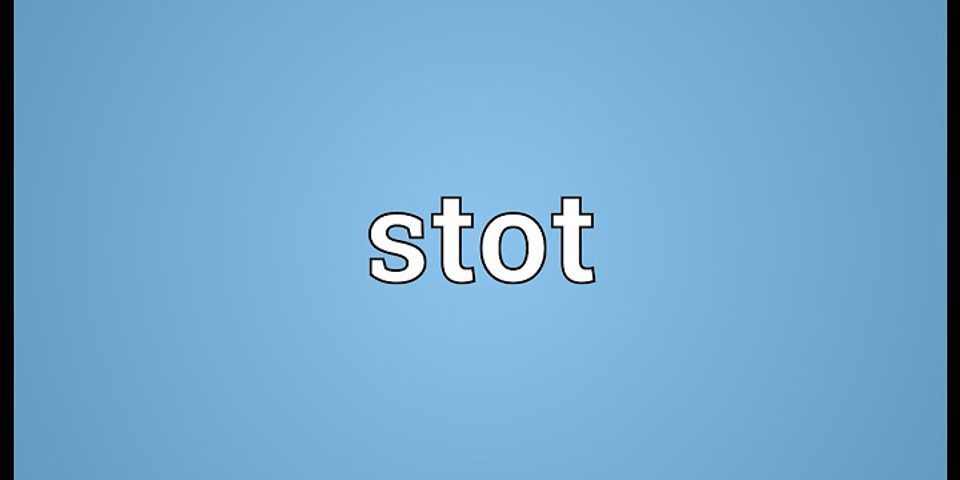 stot là gì - Nghĩa của từ stot