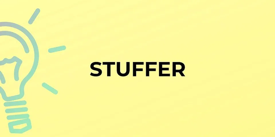 stuffer là gì - Nghĩa của từ stuffer
