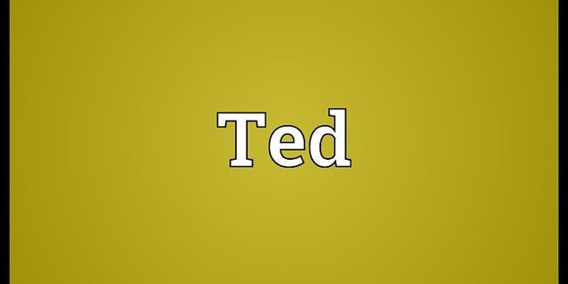 teds là gì - Nghĩa của từ teds