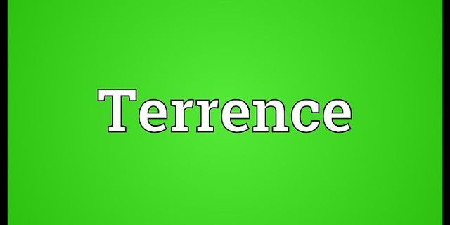 terrences là gì - Nghĩa của từ terrences