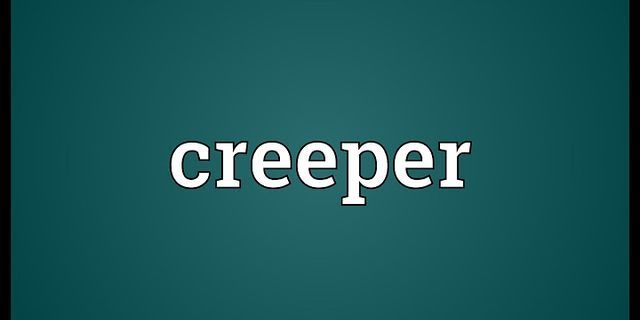 the creepers là gì - Nghĩa của từ the creepers