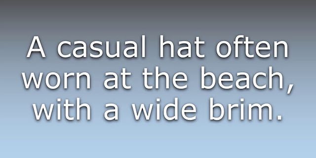 the hat là gì - Nghĩa của từ the hat