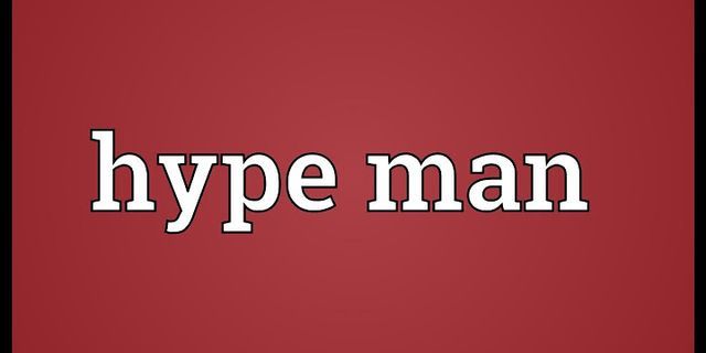 the hype man là gì - Nghĩa của từ the hype man