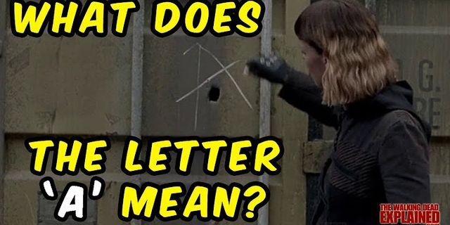 the letter a là gì - Nghĩa của từ the letter a