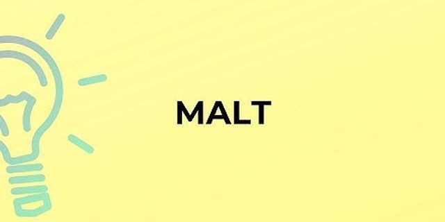 the malt là gì - Nghĩa của từ the malt