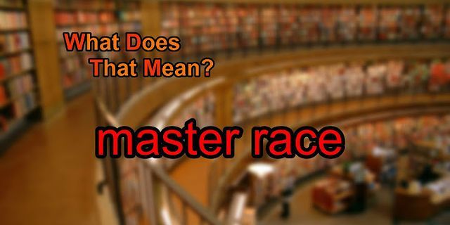 the master race là gì - Nghĩa của từ the master race