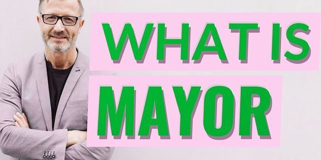 the mayor là gì - Nghĩa của từ the mayor