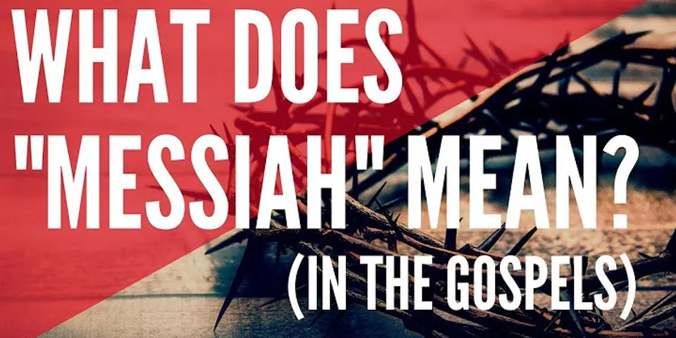 the messiah là gì - Nghĩa của từ the messiah