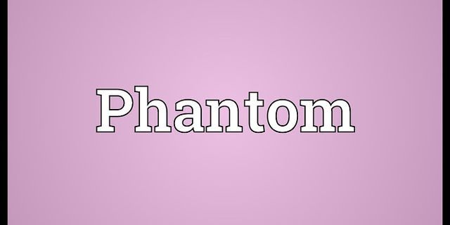 the phantom là gì - Nghĩa của từ the phantom