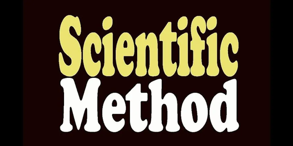 The scientific method steps