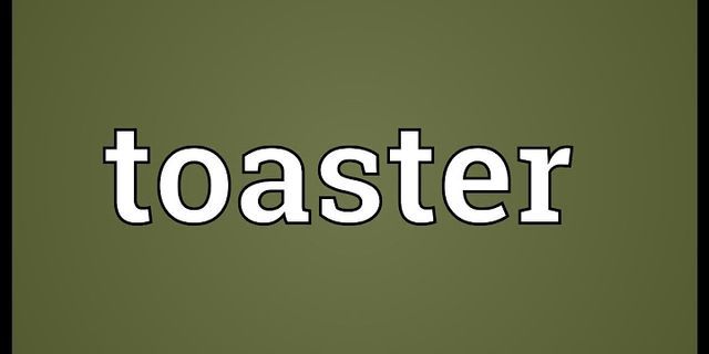 the toaster là gì - Nghĩa của từ the toaster