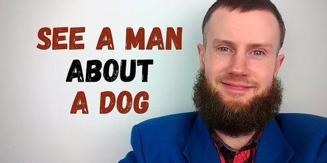 to see a man about a dog là gì - Nghĩa của từ to see a man about a dog