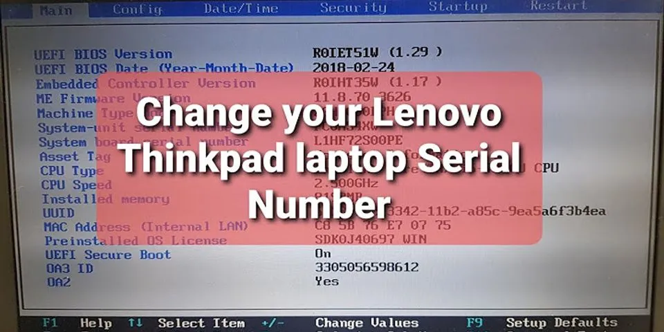 Track Lenovo laptop with serial number