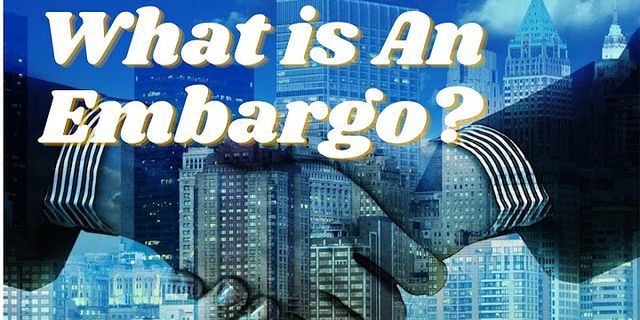 trade embargo là gì - Nghĩa của từ trade embargo