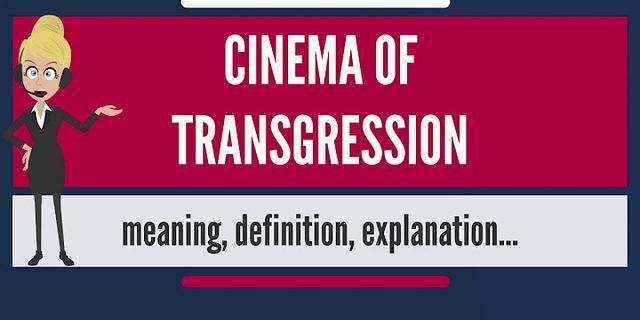 transgression là gì - Nghĩa của từ transgression