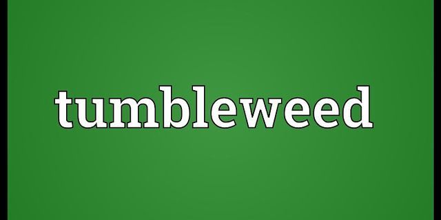 tumble weed là gì - Nghĩa của từ tumble weed