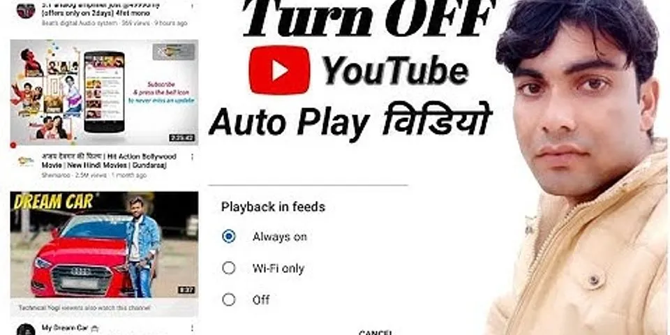 Turn off autoplay on Home YouTube app