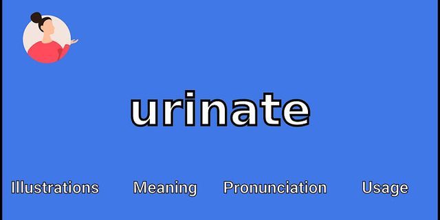 urinated là gì - Nghĩa của từ urinated