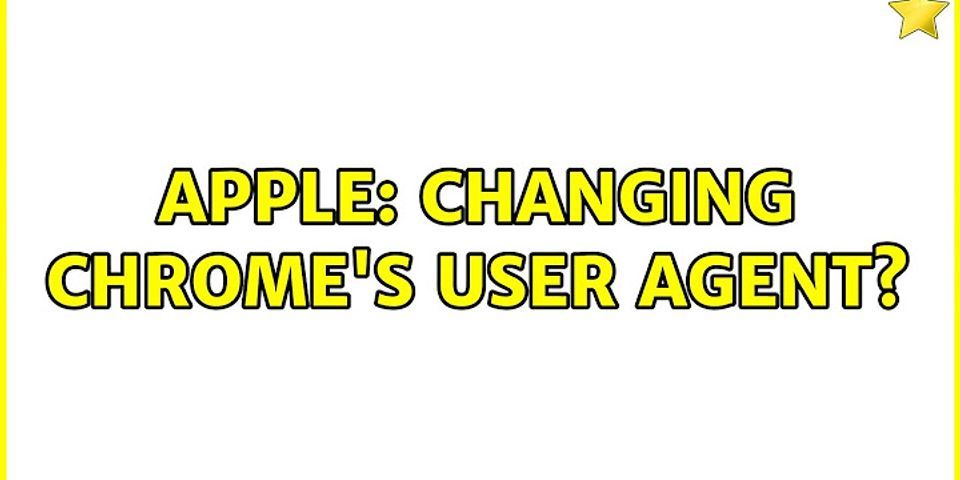 User Agent Apple