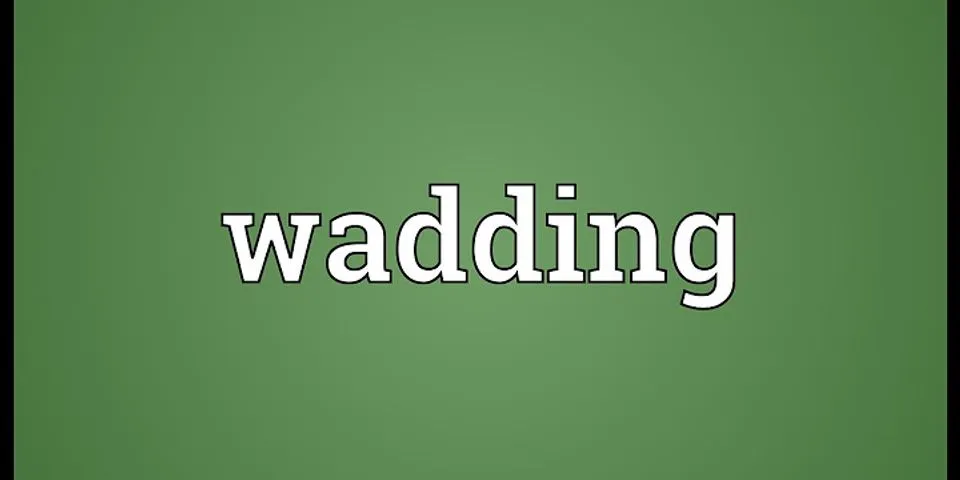 wadding là gì - Nghĩa của từ wadding