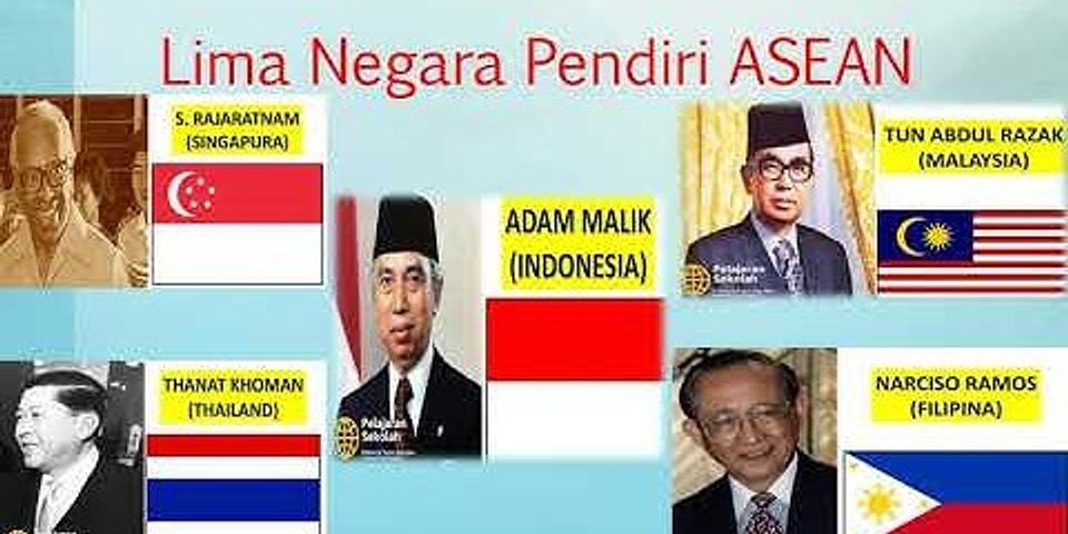 Menteri luar negeri indonesia yang ikut menandatangani deklarasi bangkok adalah ....