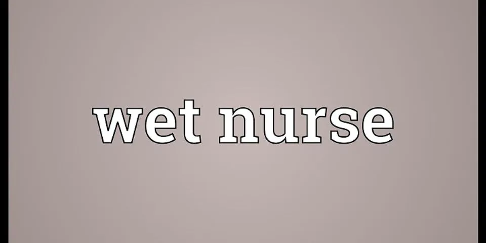 wet nurse là gì - Nghĩa của từ wet nurse
