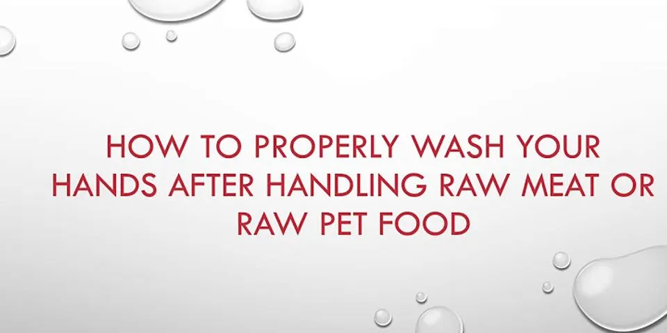 What happens if you dont wash your hands after touching raw chicken