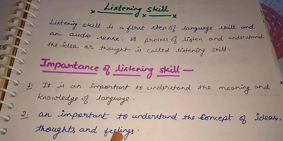 What is listening skills in simple words?