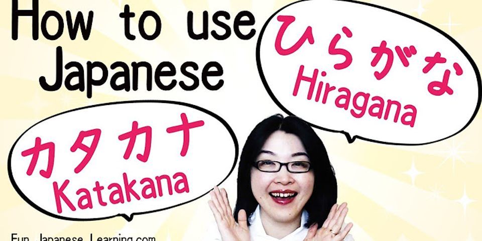 What is the purpose of hiragana in Japanese?