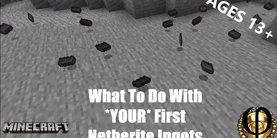 What to do with netherite