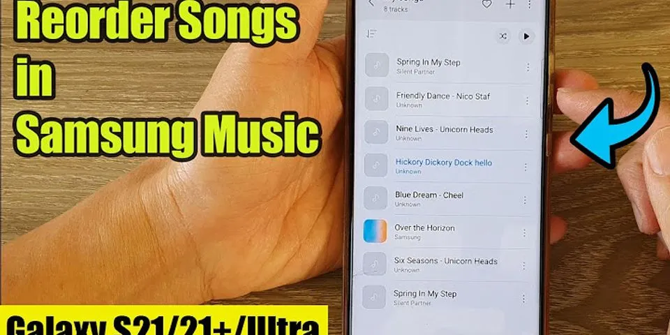 Where is Samsung Music playlist stored?