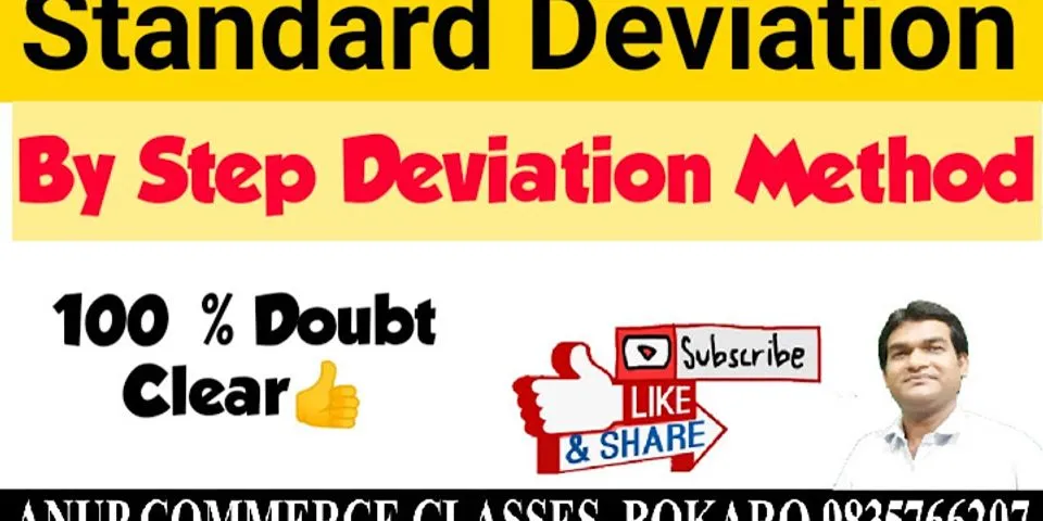 Which of the following is not a step used in calculating standard deviation