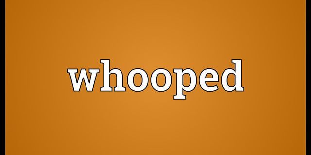 whooped là gì - Nghĩa của từ whooped