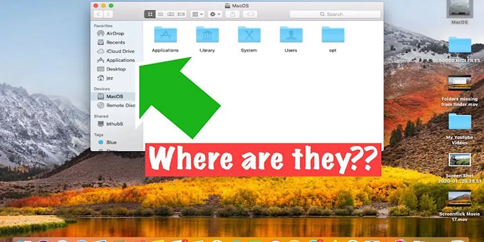 Why are my files not showing up on my desktop Mac