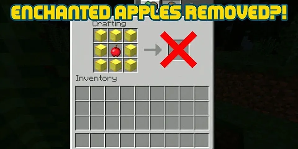 Why can you no longer craft enchanted golden apple?