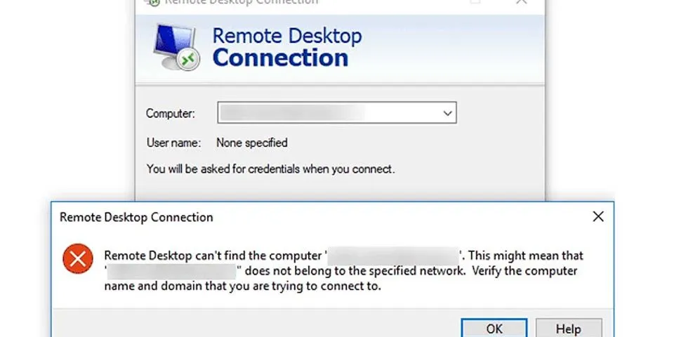 Why is my remote desktop connection not working?