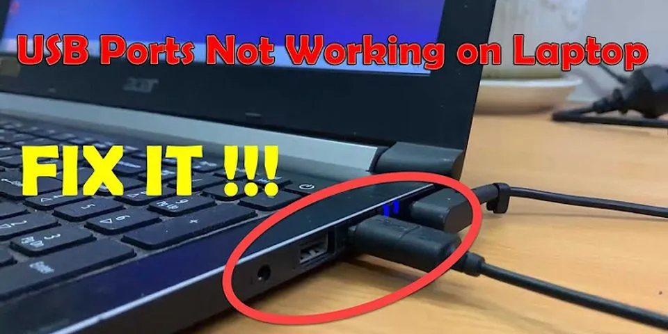 WiFi port not working in laptop