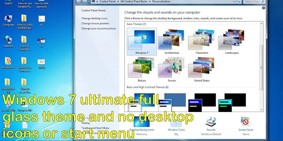 Windows 7 no desktop icons or start menu