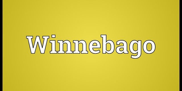 winnebagos là gì - Nghĩa của từ winnebagos