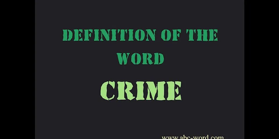 word crimes là gì - Nghĩa của từ word crimes