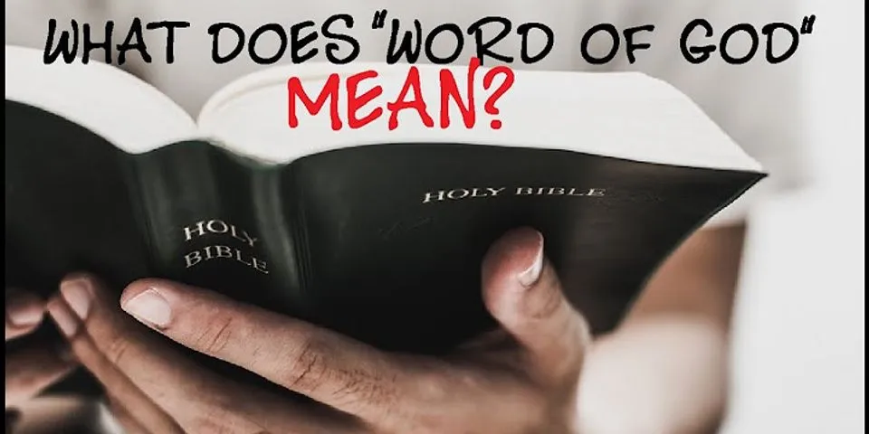 word of god là gì - Nghĩa của từ word of god