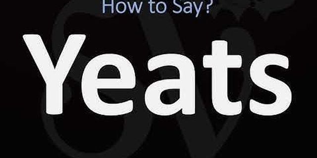 yeats là gì - Nghĩa của từ yeats
